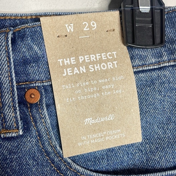 Madewell | Women’s The Perfect Jean Shorts Cut Off Size 29 NWT - Picture 3 of 5